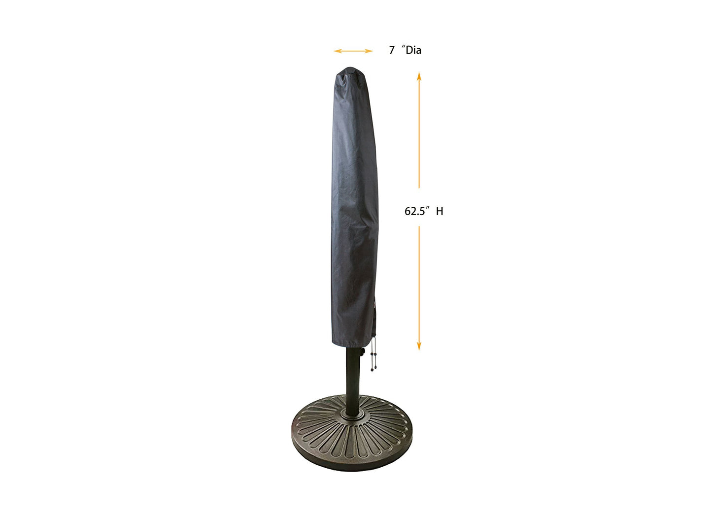 Umbrella Cover (Market Style) Round 9' - 7"Dia x 62.5"H Gold