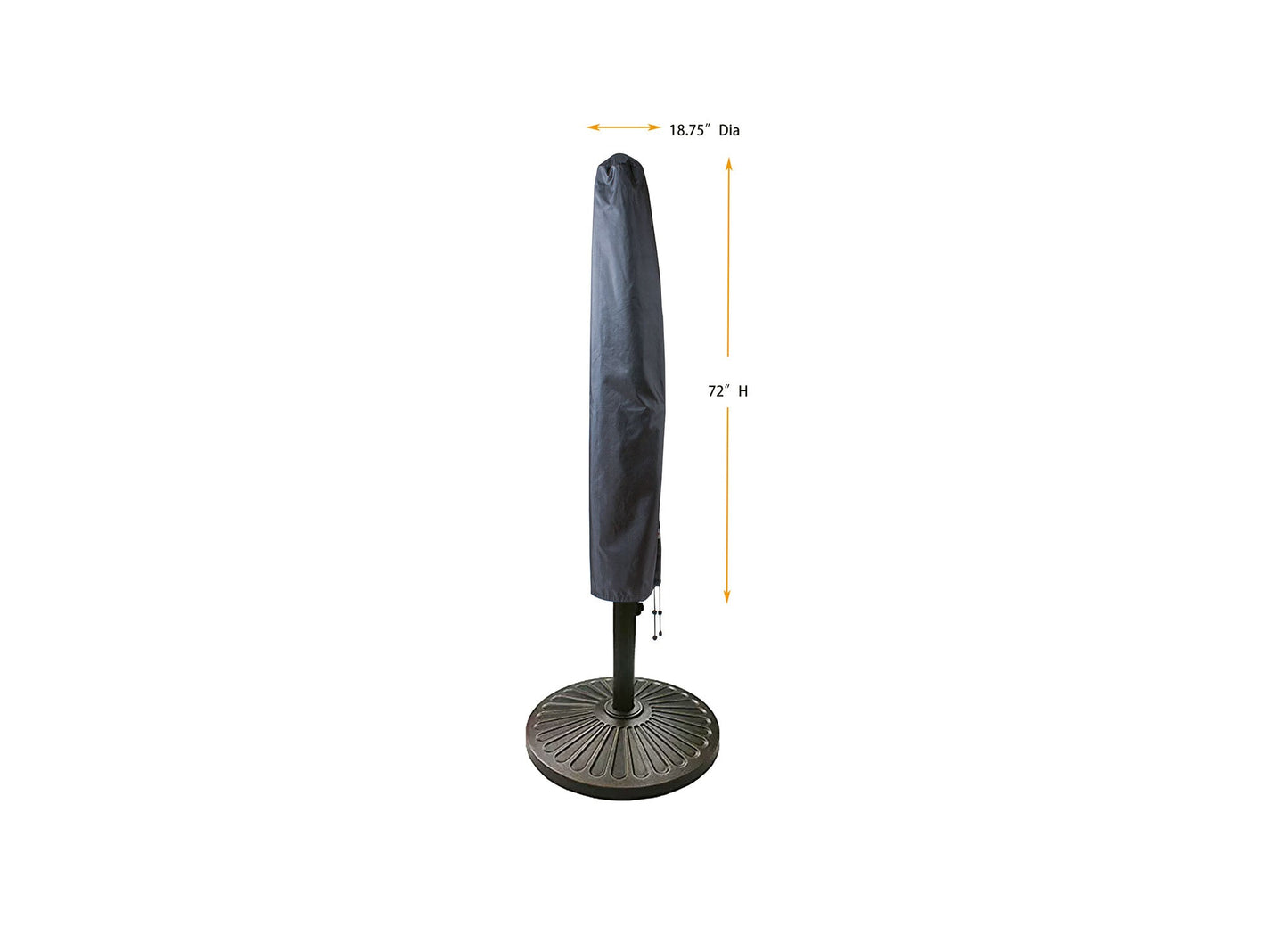 Umbrella Cover (Market style) Round 11' - 11.42"/18.75''Dia x 72"H Gold