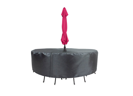 Round/Square Table Chair Cover 48" Velcro - DIA84'"x36'" - Mercury