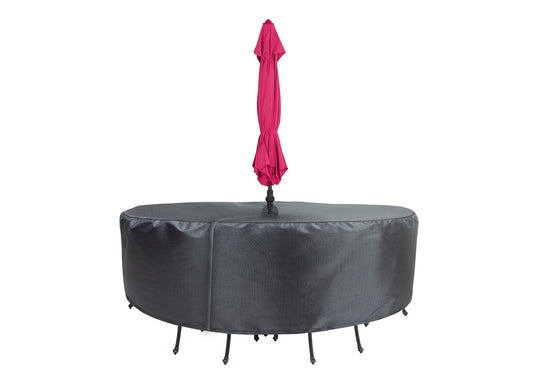 Round/Square Table Chair Cover 60" Velcro - DIA108"x36" - Mercury