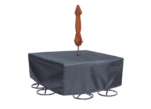Round/Square Table Chair Cover 72" Velcro - 120''Wx120''Dx36''H - Mercury