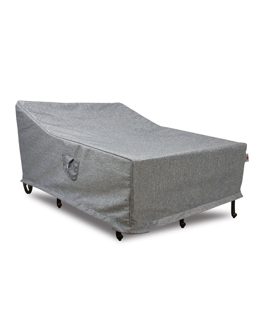 Premium Heavy-Duty Double Chaise Lounge Cover - 3-Layer Water & UV-Resistant, Platinum Series, 73"long x 56"W x 18"/22.5"/37"H