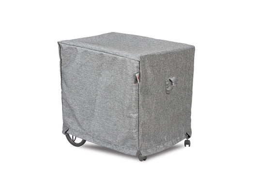 Tea Cart Cover Rectangle - 26''W x 37.5''D x 32''/33.5''H Platinum
