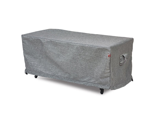 Premium Heavy-Duty Rectangular Fire Table Cover - 3-Layer Water & UV-Resistant, Platinum Series, 56" W x 36" D x 25" H for Outdoor Patio Furniture