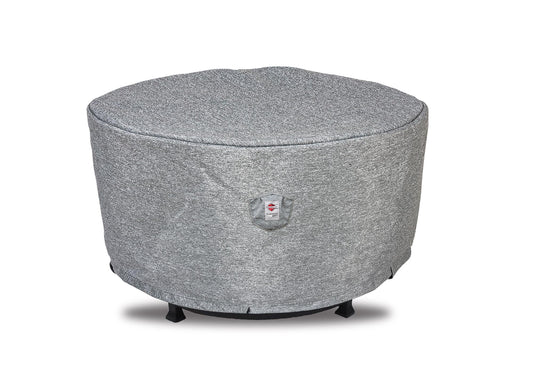 Premium Heavy-Duty Round Fire Table Cover - 3-Layer Water & UV-Resistant, Platinum Series, 36.5'Dia'x25''H for Outdoor Patio Furniture