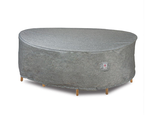 Premium Heavy-Duty Round Dining Set Cover - 3-Layer Water & UV-Resistant, Platinum Series, 80"Dia x 35"H for Outdoor Patio Furniture