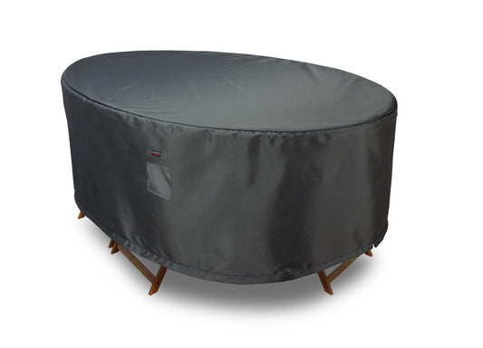 Dining Set Cover Rectangle - 105"W x 60"D x 32"H Titanium