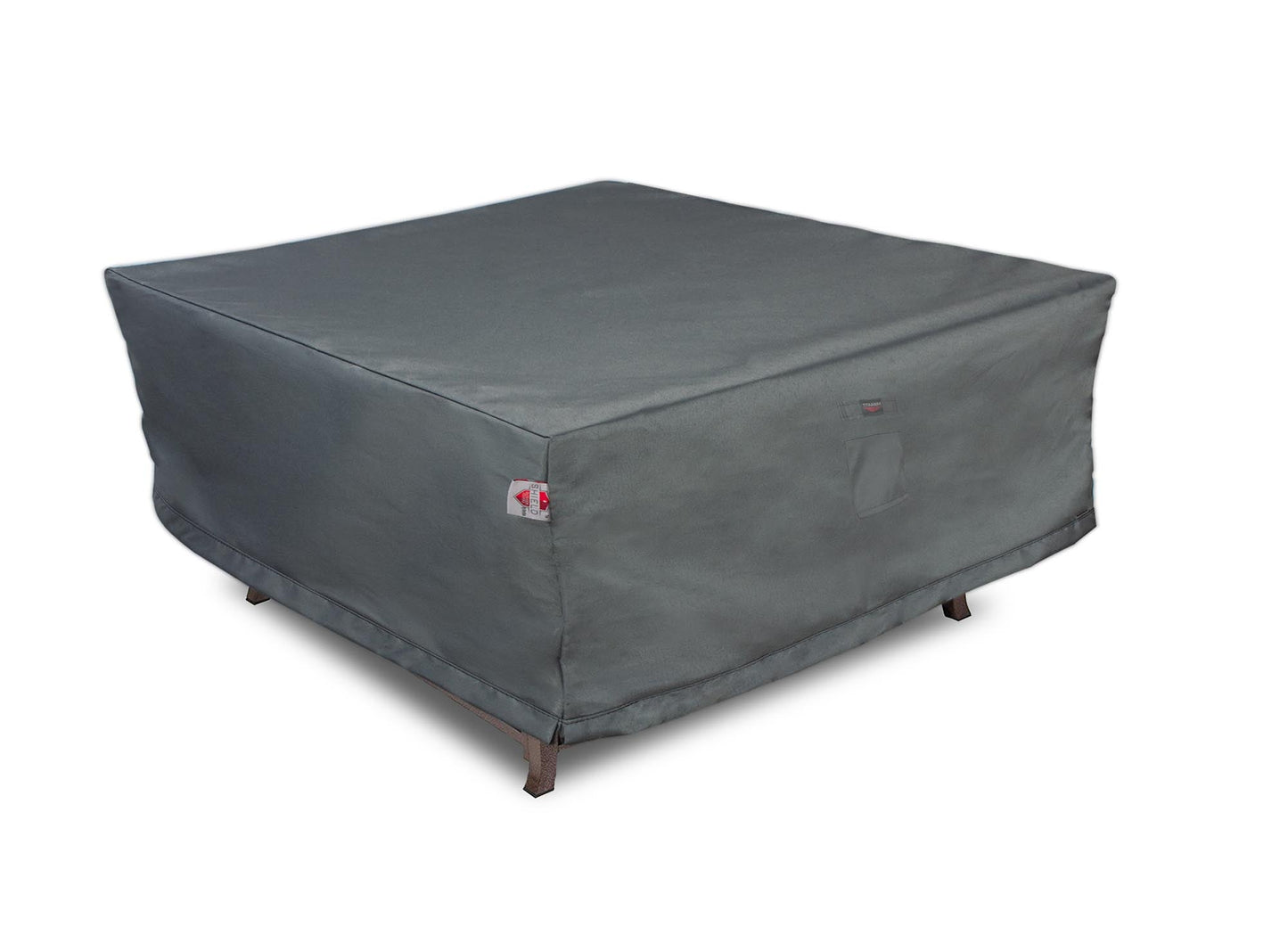 Fire Table Cover Square - 44" W x 44" D x 25" H Titanium