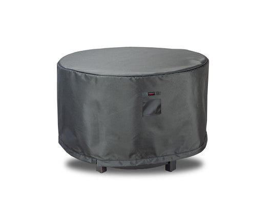 Fire Table Cover Round - 53"Dia x 25"H Titanium