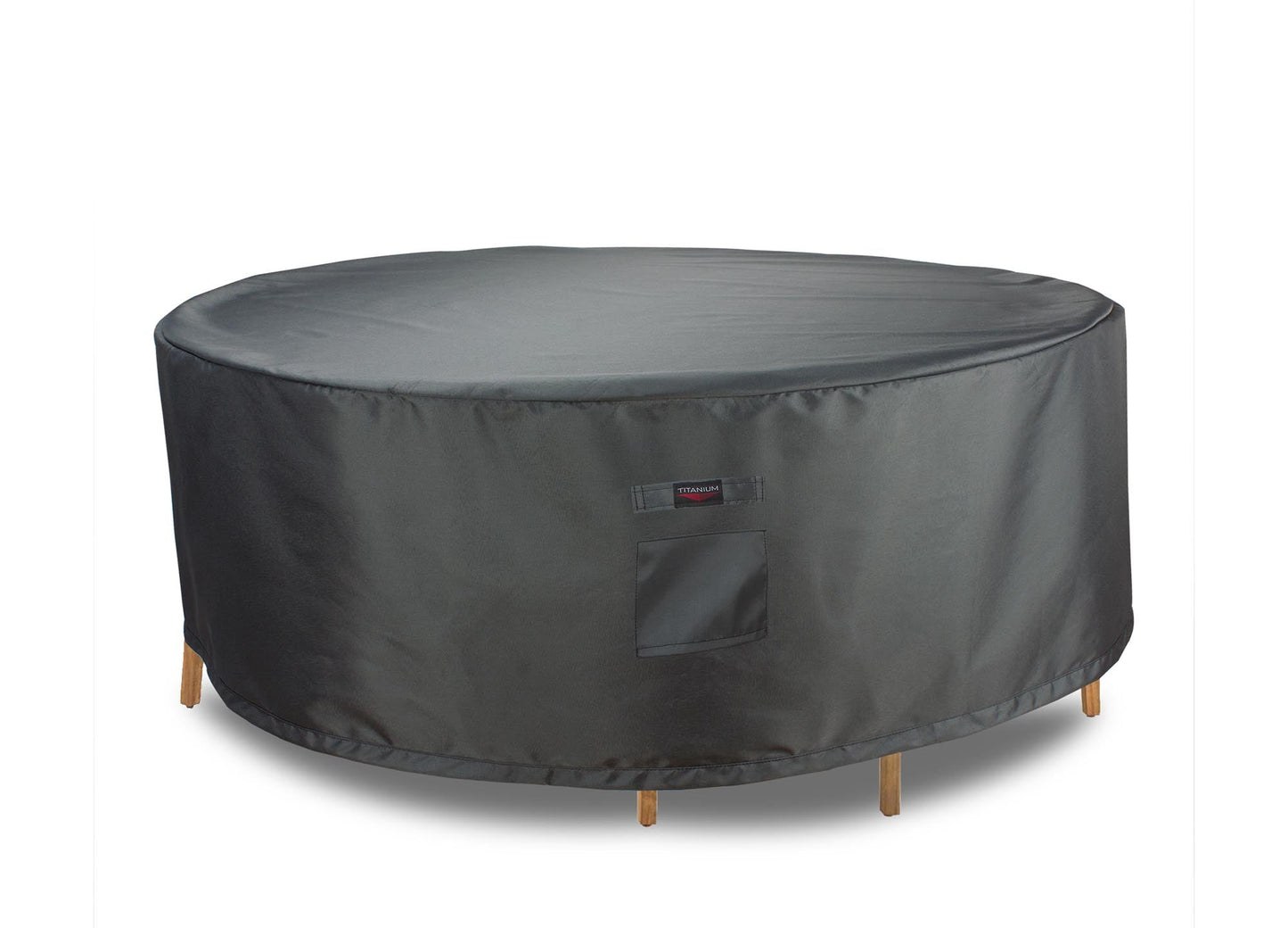 Dining Set Cover Round - 94''Dia x 32"H Titanium