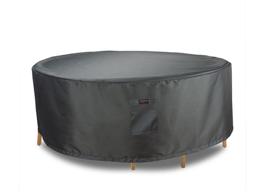 Dining Set Cover Round - 94''Dia x 32"H Titanium
