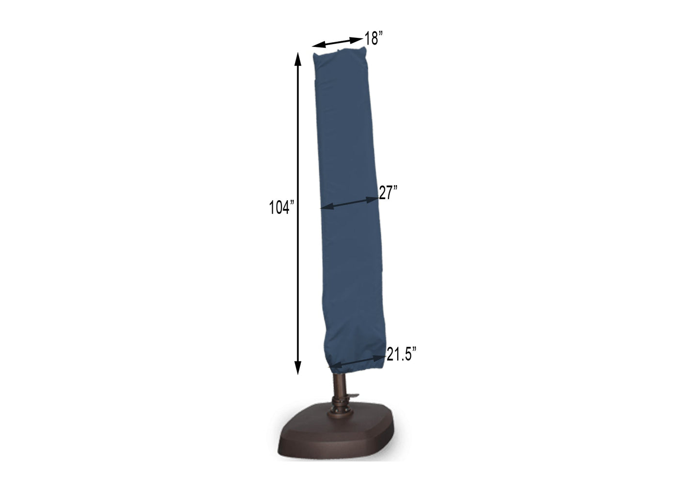 Umbrella Cover AKZ - 17.72''/26.77''/21.65''Wx104''H - Mercury
