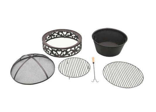 Round Firepit Table Wood Burner For 48" And 52" Round Table