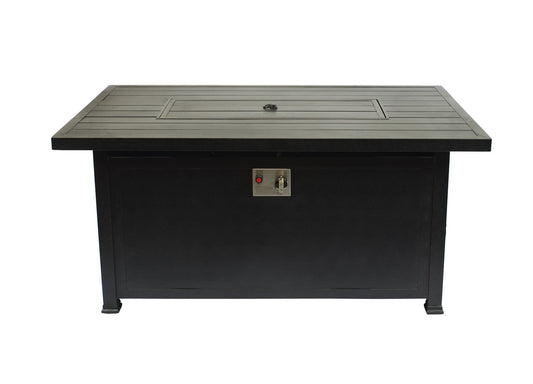 52" x 32" Rectangle Chat Wrap Firepit Table Top + Base W/Burner