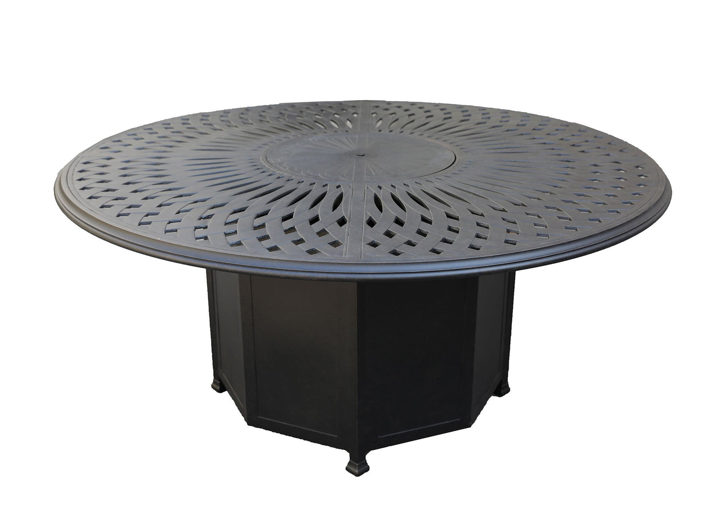 64" Round Dining Fire Table