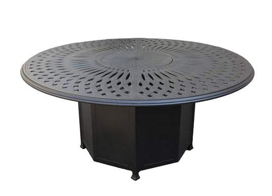 64" Round Dining Fire Table