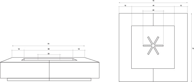 Largo 72&quot; Liquid Propane diagram