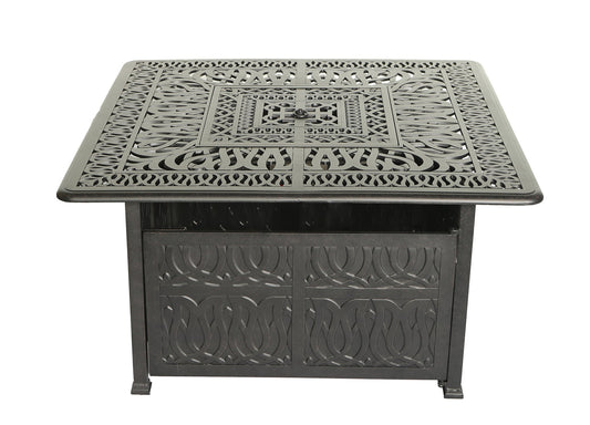 44" Square Chat Wrap Firepit Table (Classic) (Container Order Only)