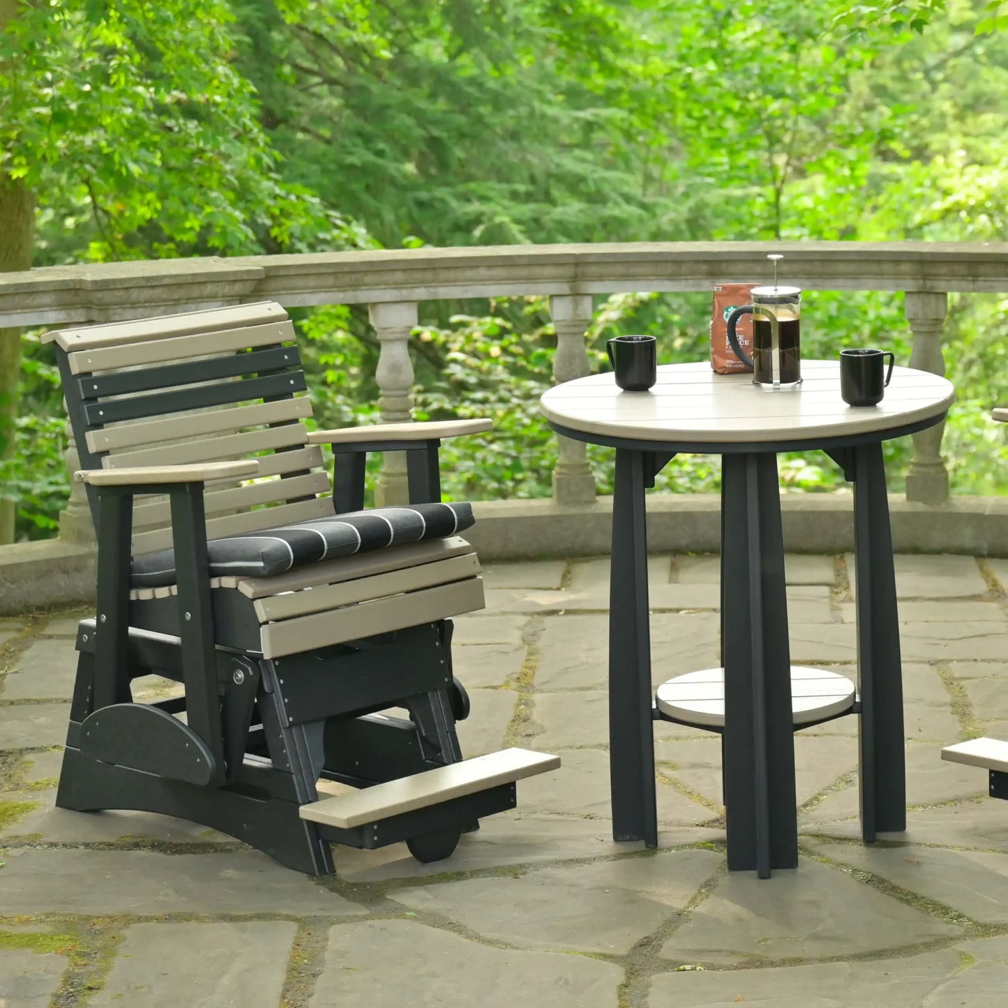 2′ Plain Balcony Glider Chair