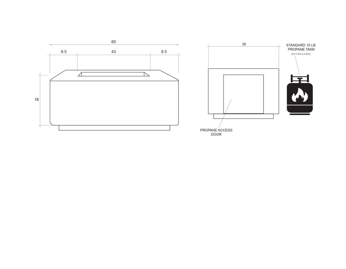 Porto 60 Enclosed Propane Unit diagram