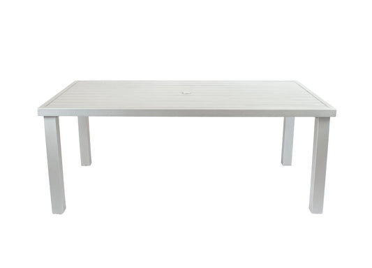 96" x 44" Rectangle Dining Table JoLee White