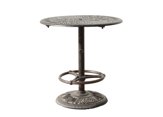 36" Round Pedestal Bar Table Signature With Footrest