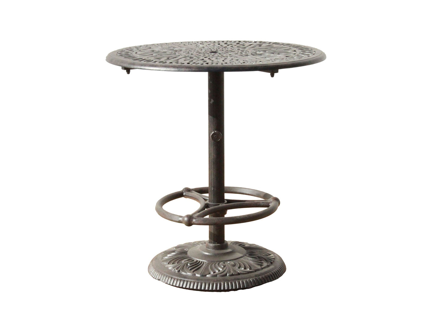 36" Round Pedestal Counter Table Signature With Footrest