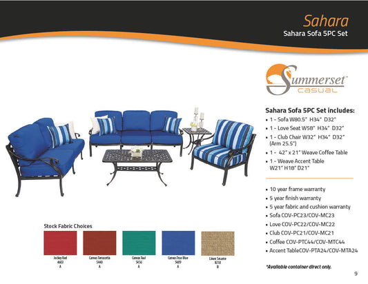 Sahara Sofa 5PC Set