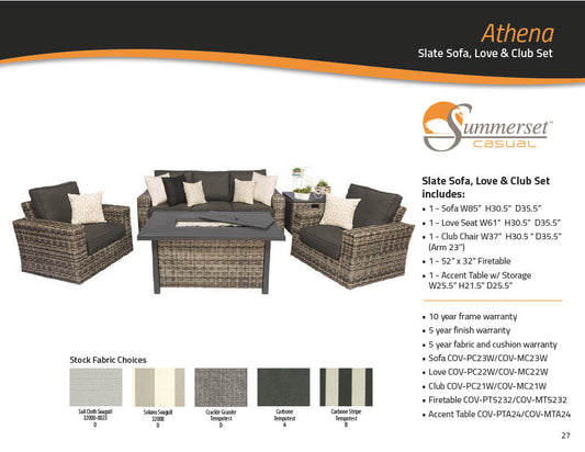 Athena Sofa 5PC Set