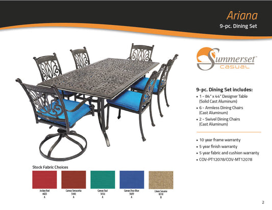 Ariana Dining 9PC Set