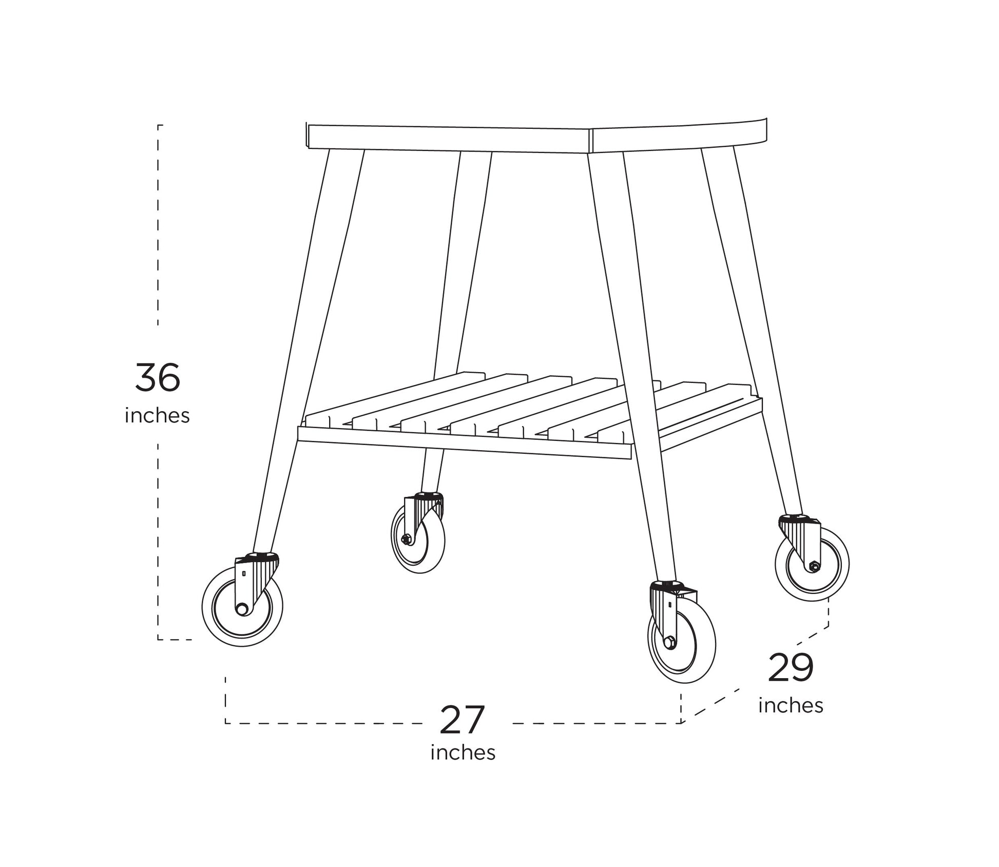 Copy of Infinity Wheeled Trolley for 50 - WPPO LLC Direct