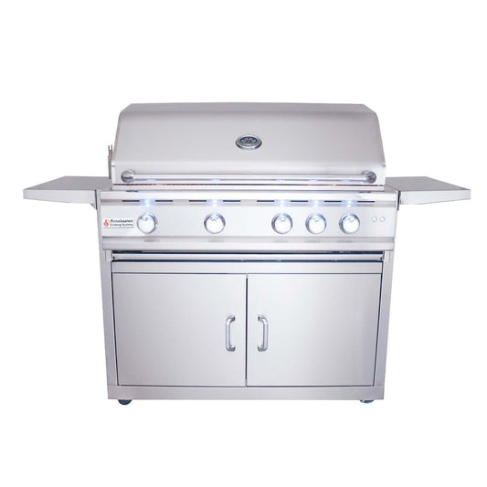 RCS Cutlass Pro 38 Inch Propane Grill w/ Ceramic Briquette Tray Flame Tamers - RON38BLPCK - Image 1