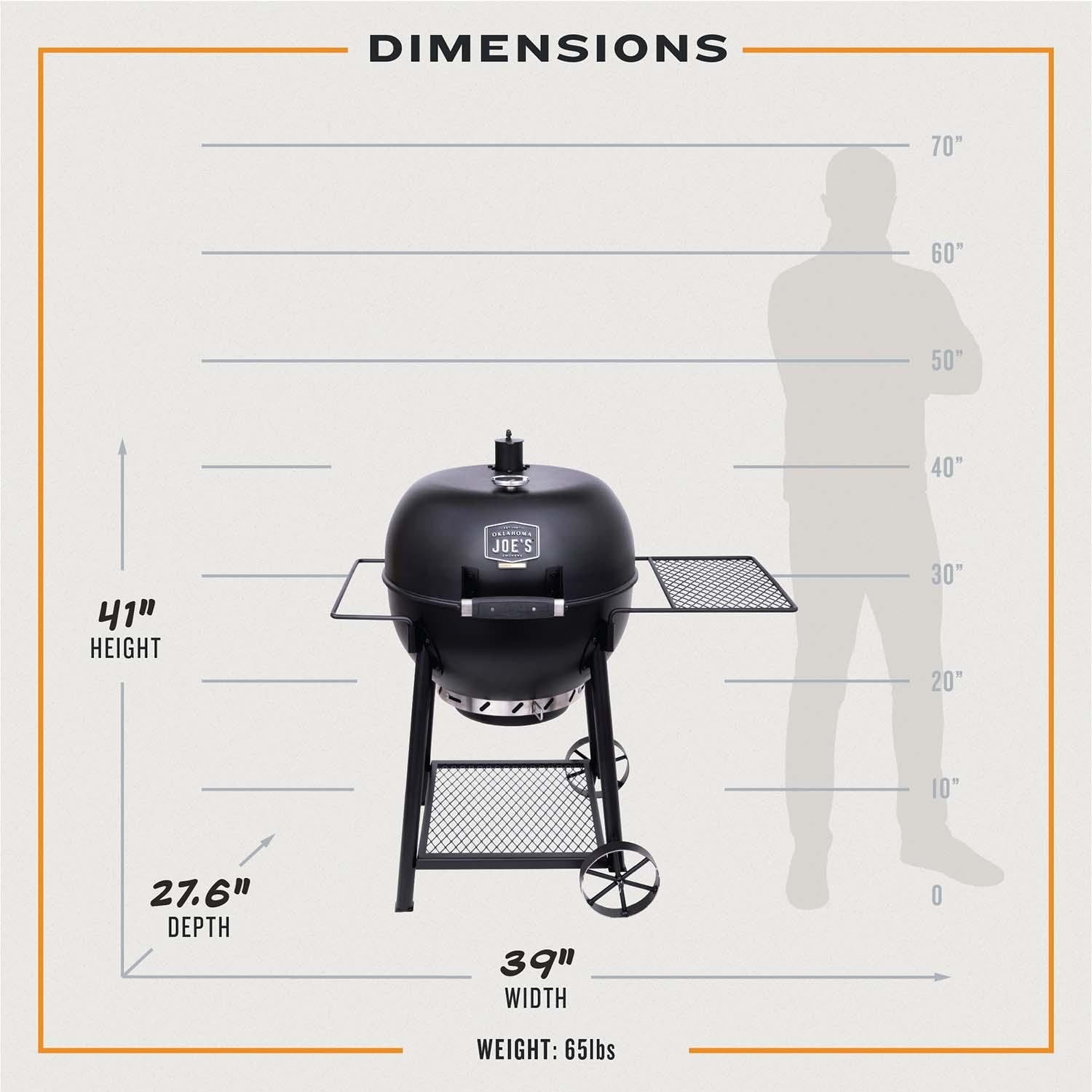 Oklahoma Joe's  Blackjack Kettle Charcoal Grill - 21302141 - Image 4