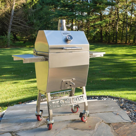 Rocket Outdoors Small Silver Rocket Kamado Grill - SMSRG - Image 1