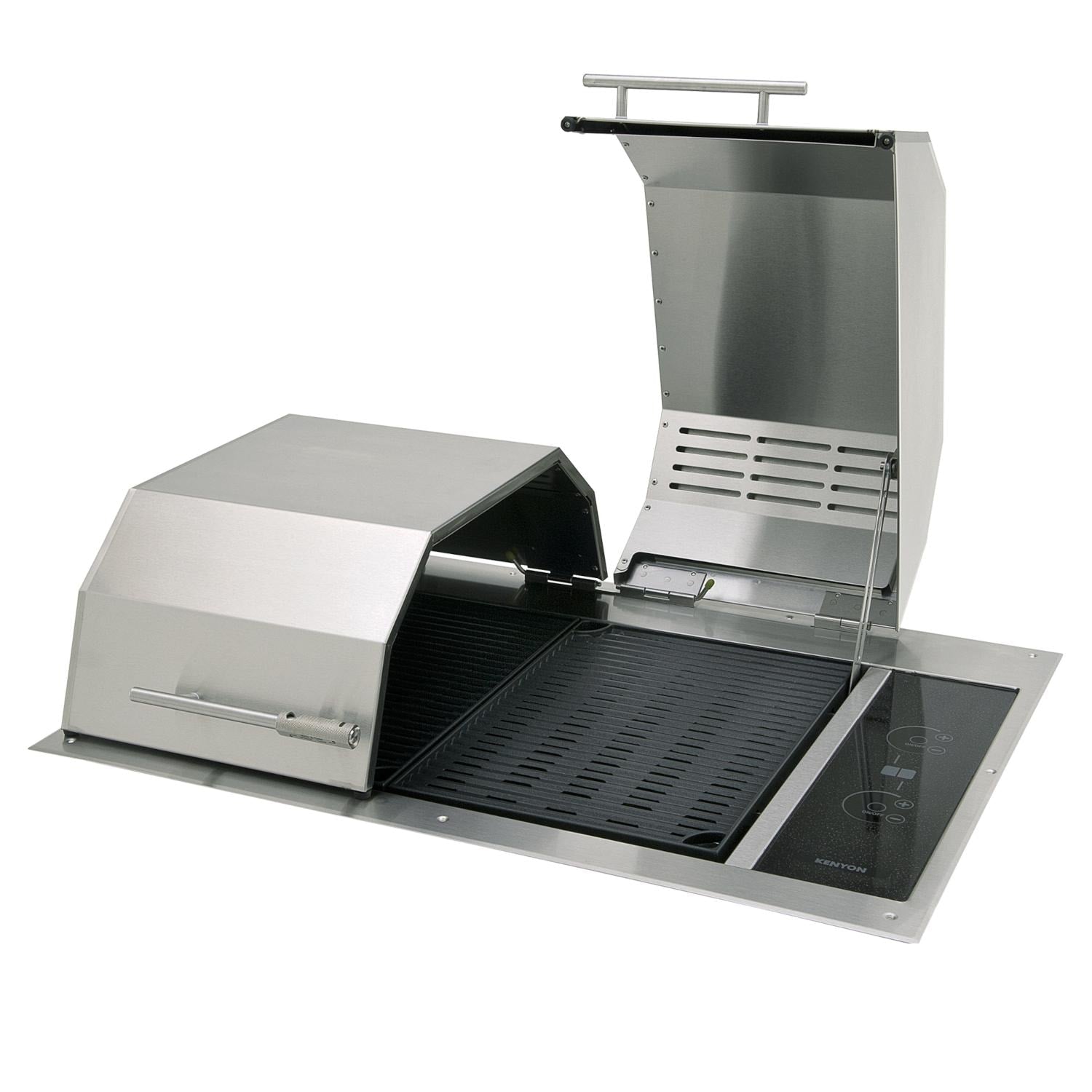 Kenyon Texan Two Zone Split Lid Built-In 240V Electric Grill W/ Lite Touch Control & No Mounting Holes - B70405WH - Image 4
