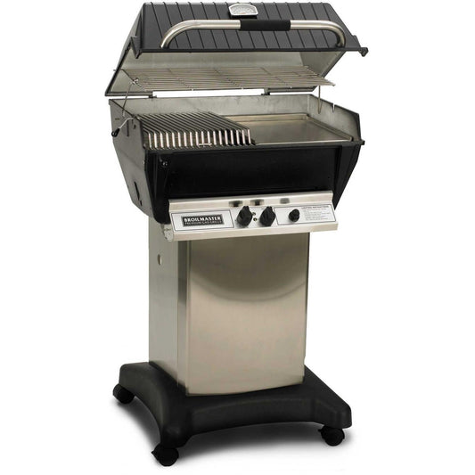 Broilmaster P3-SX Super Premium Propane Gas Grill On Stainless Steel Cart - Image 1
