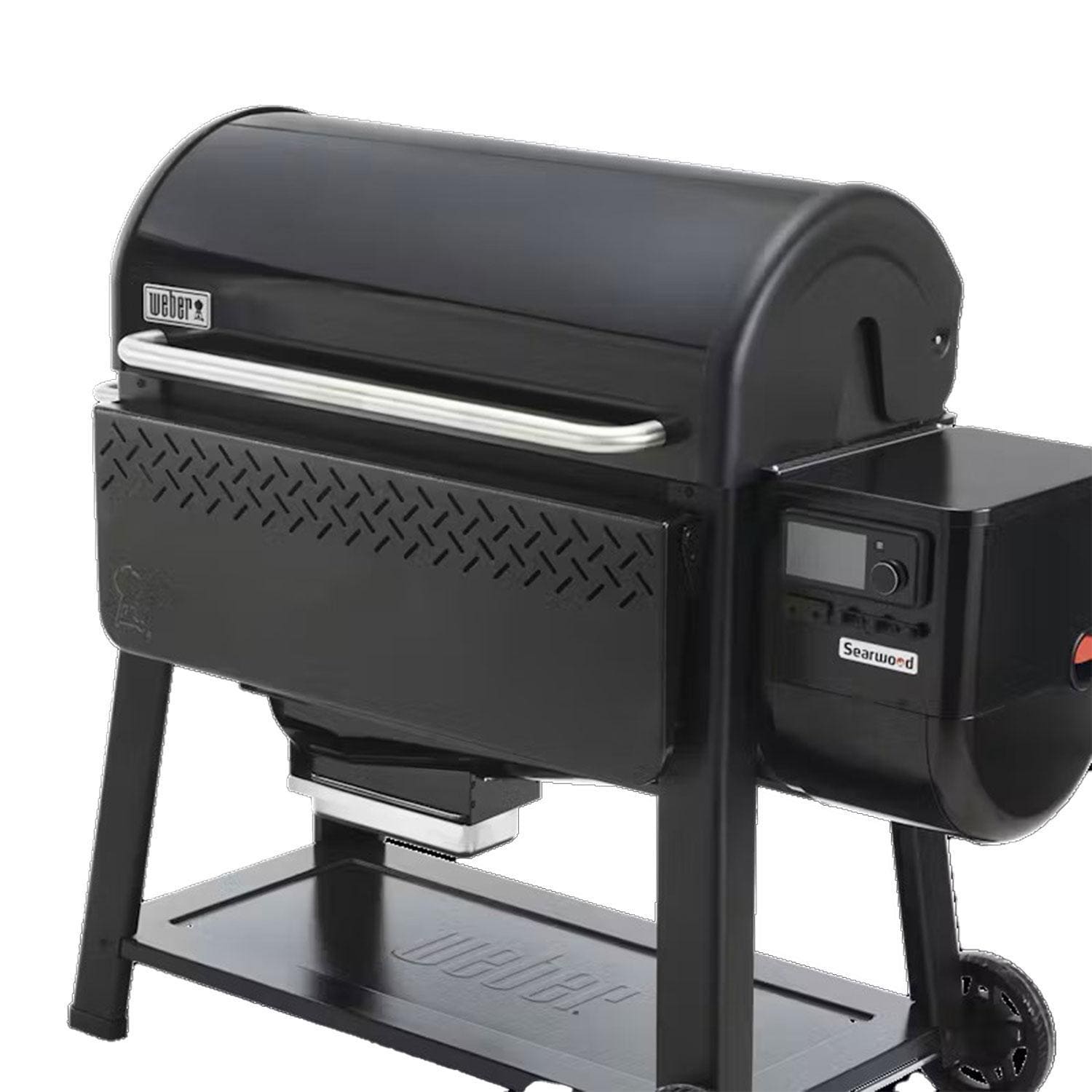 Weber Searwood XL 600 Pellet Grill w/ Cover, Front Table & Rotisserie - Image 7