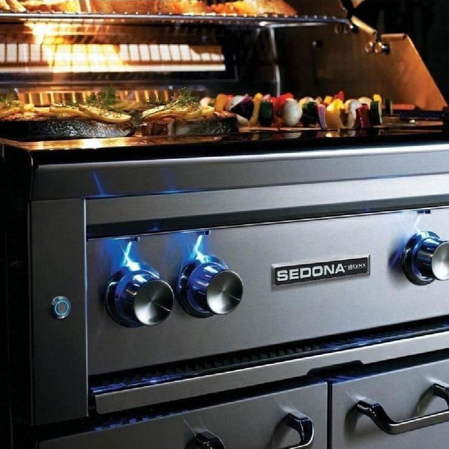 Lynx Sedona 42 Inch Built-In Natural Gas Grill w/ One ProSear & Two SS Tube Burners - L701PS-NG - Image 8