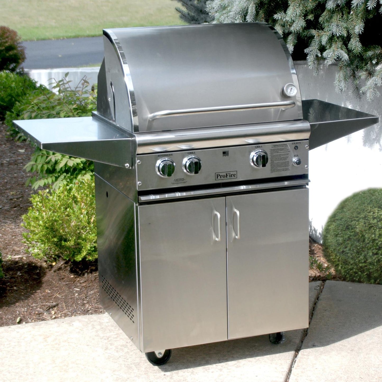 ProFire Professional Deluxe Series 27-Inch Infrared Hybrid Natural Gas Grill With Rotisserie - Image 2
