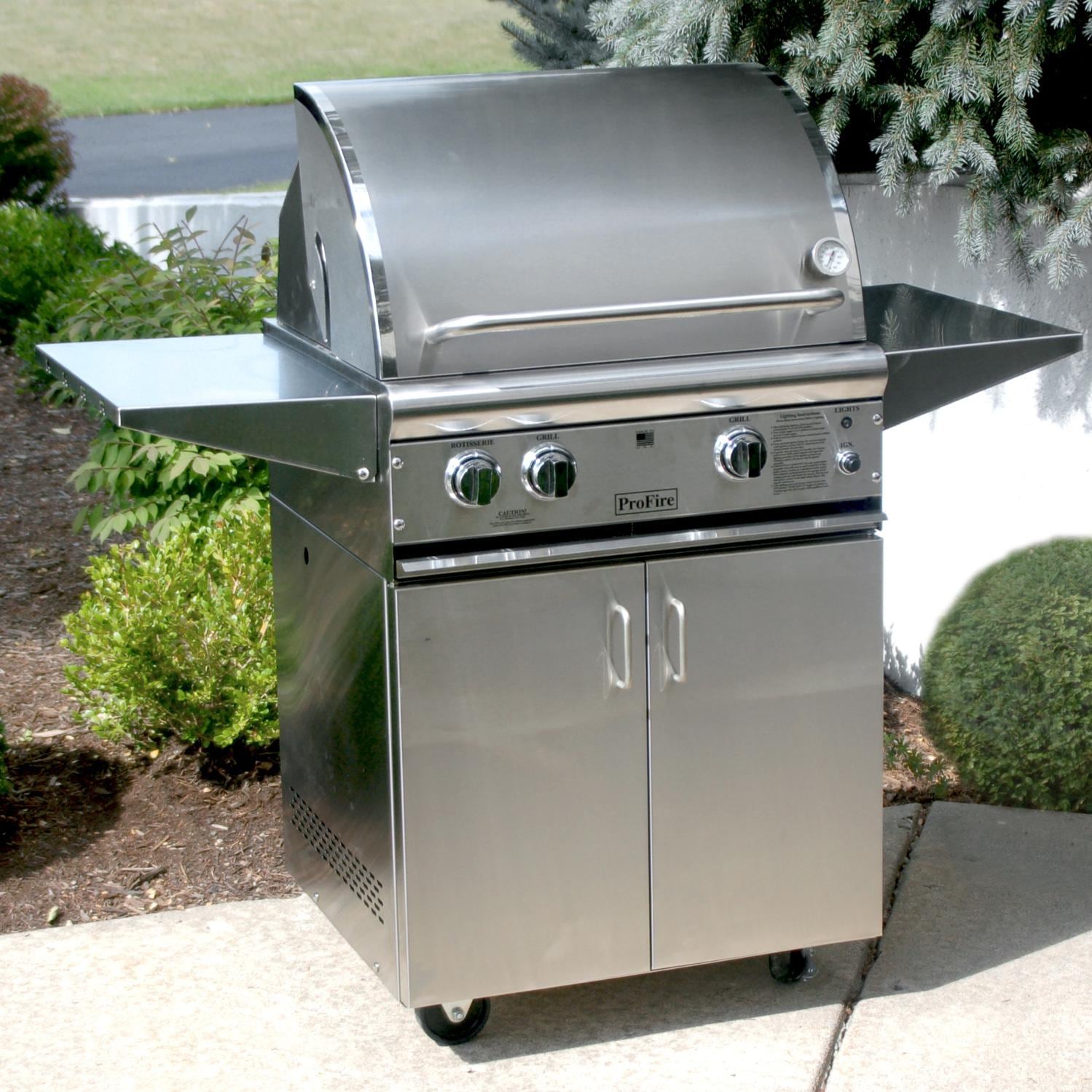 ProFire Professional Deluxe Series 27-Inch Infrared Hybrid Natural Gas Grill With Rotisserie - Image 2