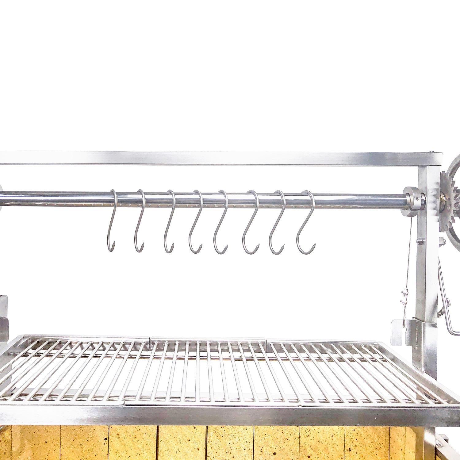 Tagwood BBQ Fully Assembled Argentine Santa Maria Wood Fire & Charcoal Grill - All Stainless Steel - BBQ03SSF - Image 10
