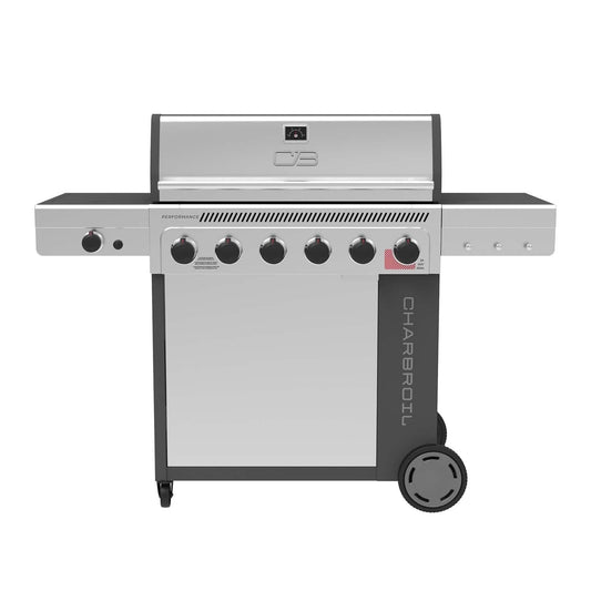 Charbroil Performance Series 6-Burner Propane Gas Grill Cabinet - Grey & Stainless - 463286125 - Image 1