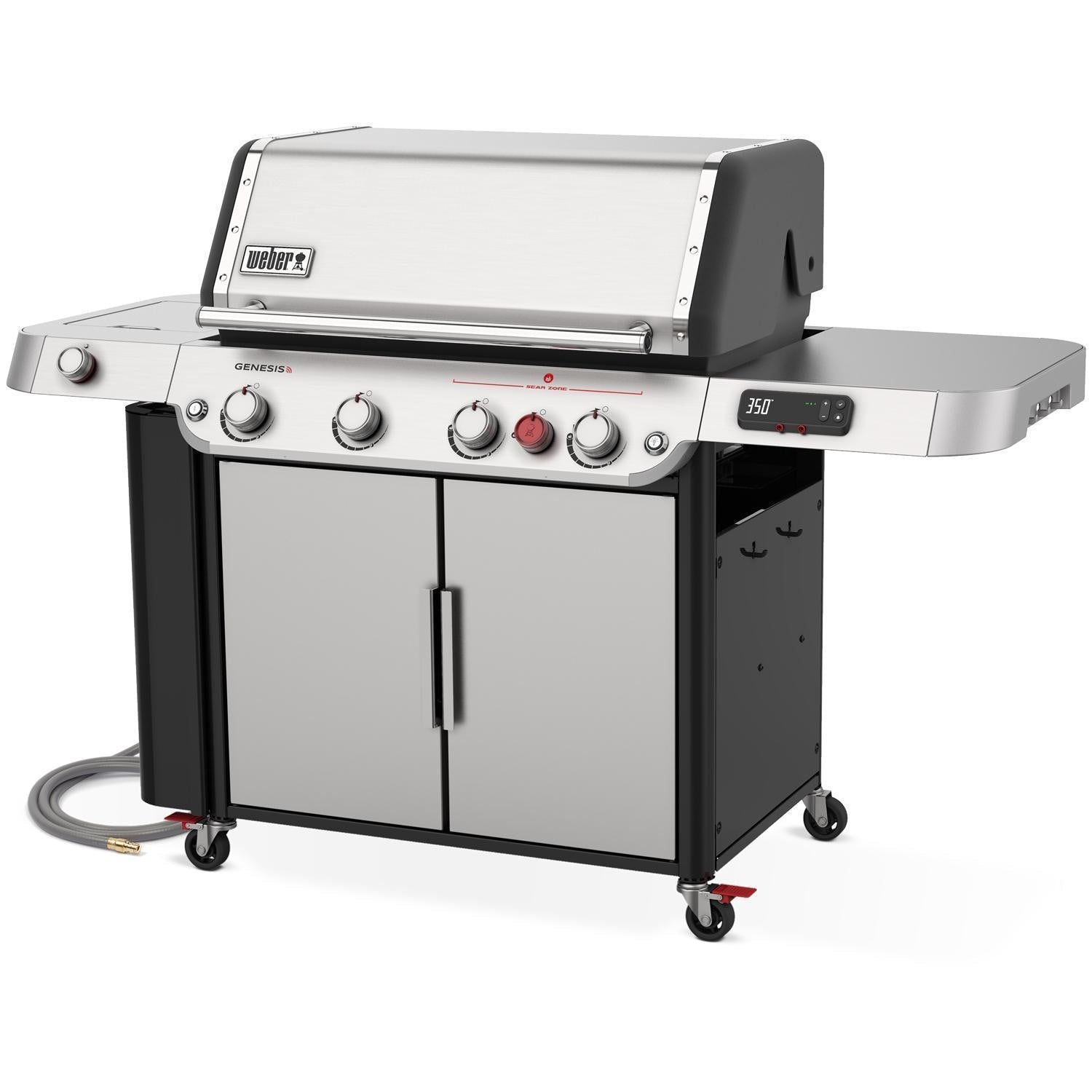 Weber Genesis SPX-435 Natural Gas Smart Grill w/ Sear Zone & Side Burner - Stainless Steel - 38800001 - Image 4