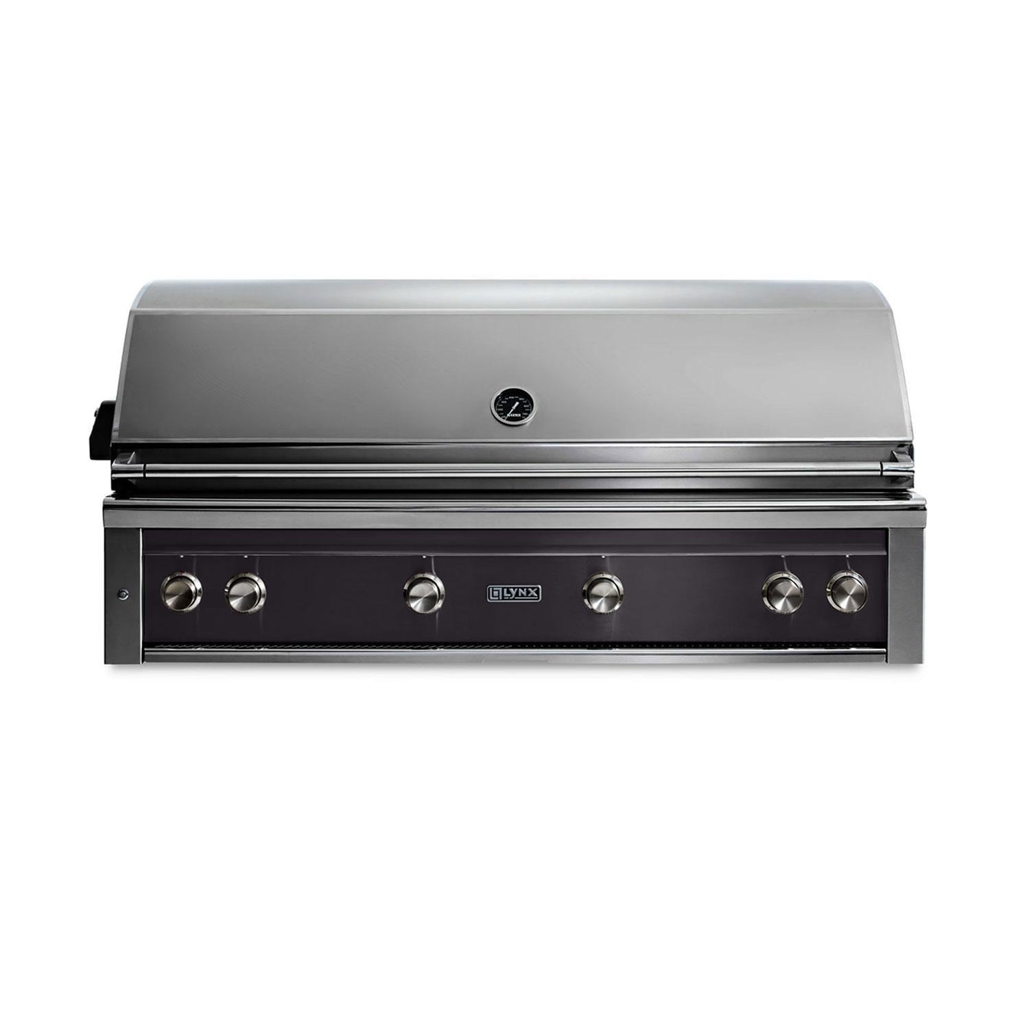 Lynx Professional 54 Inch Built-In Natural Gas Grill w/ One Infrared Trident Burner & Rotisserie in Obsidian - L54TR-OBNG - Image 1