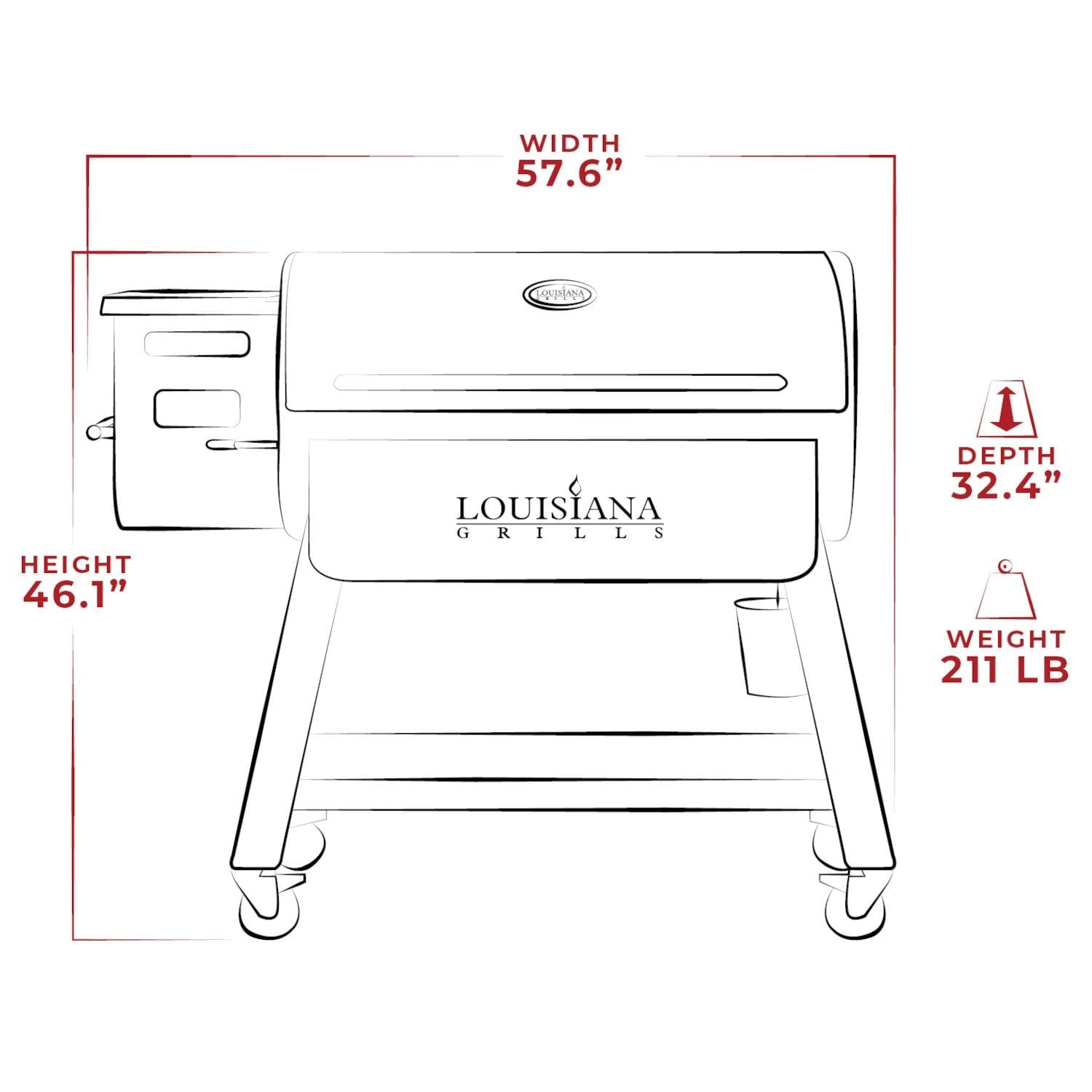 Louisiana Grills LG1200BL Black Label Series Pellet Grill W/ Wi-Fi Control - 10640 - Image 11