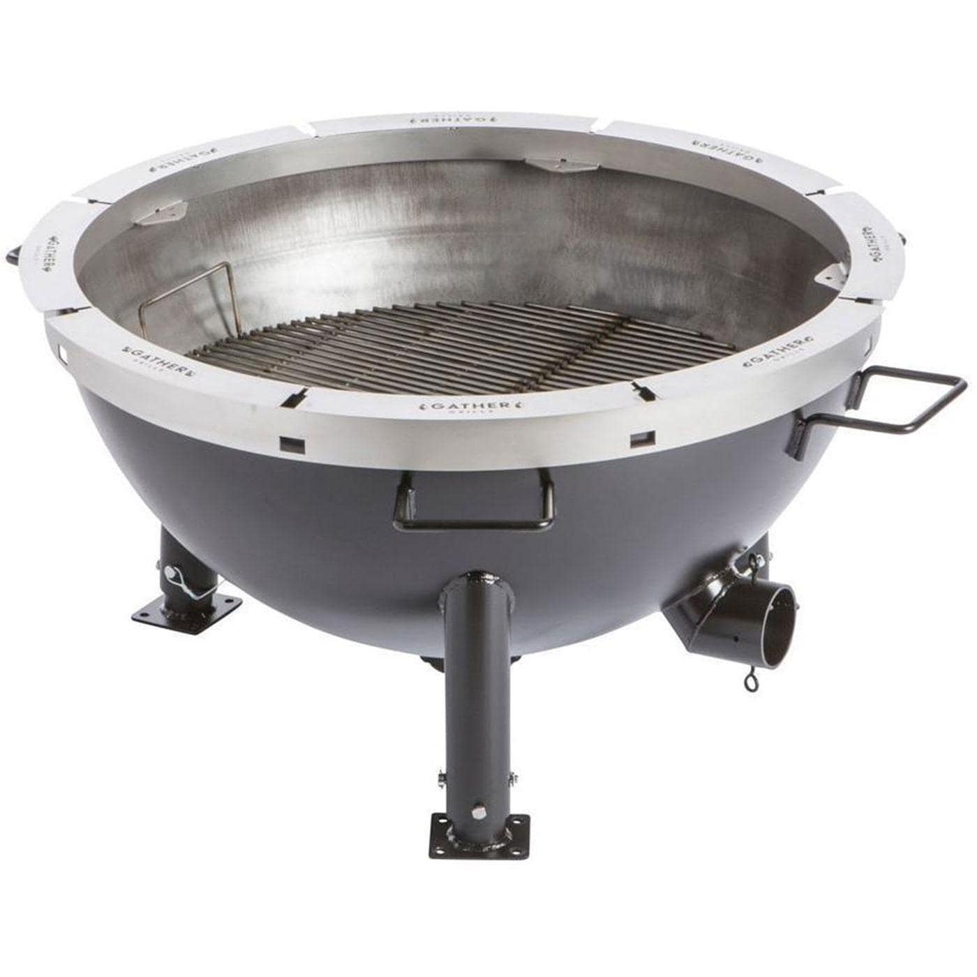 Gather Grills Pioneer 35-Inch Wood Fired Grill W/ Starter Package - P2000-starter-black - Image 4