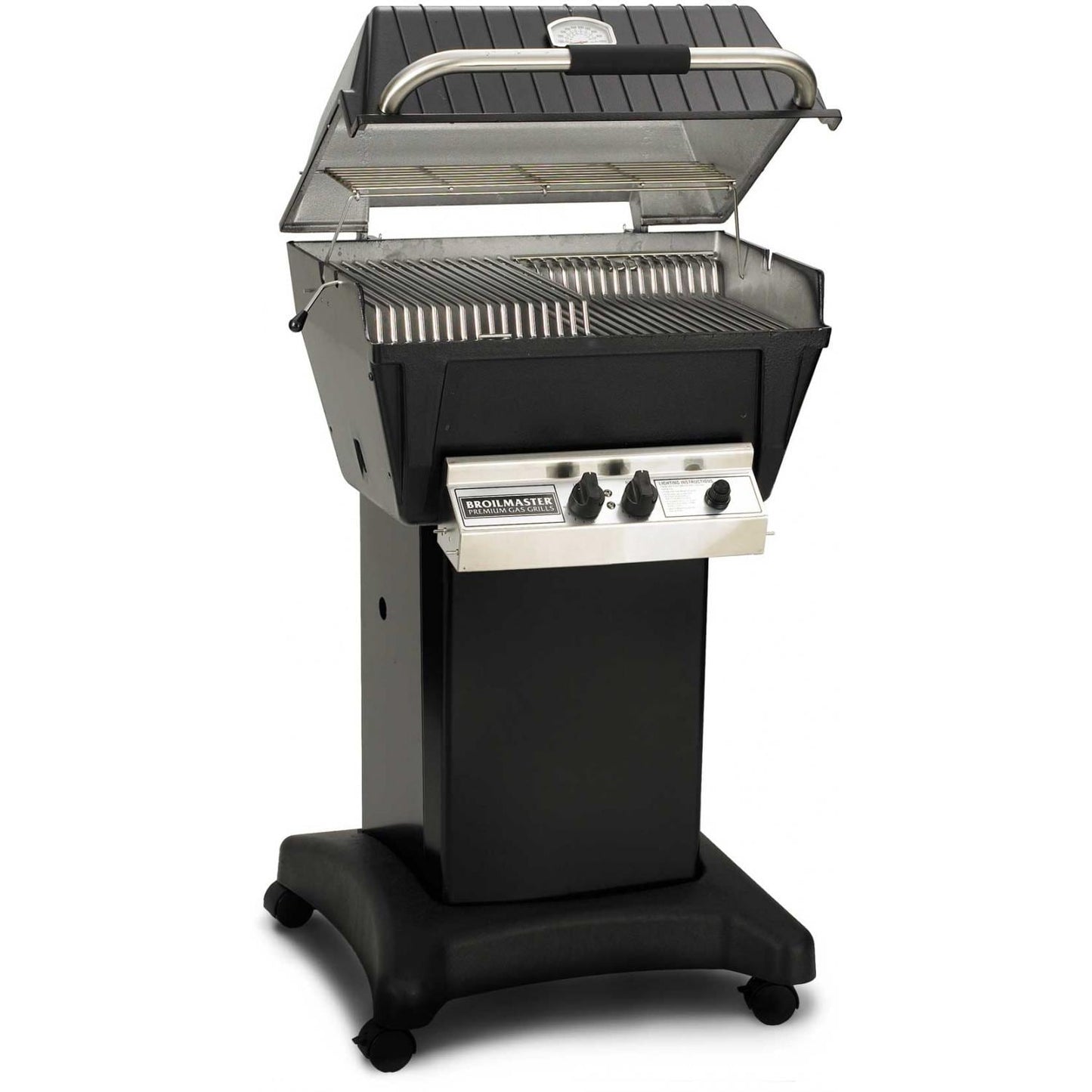 Broilmaster P4-XFN Premium Natural Gas Grill On Black Cart - Image 1