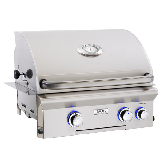 American Outdoor Grill L-Series 24-Inch 2-Burner Built-In Natural Gas Grill With Rotisserie - 24NBL - Image 1