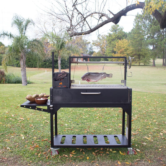 Tagwood BBQ Fully Assembled Argentine Santa Maria Wood Fire & Charcoal Grill - BBQ03SIF - Image 1