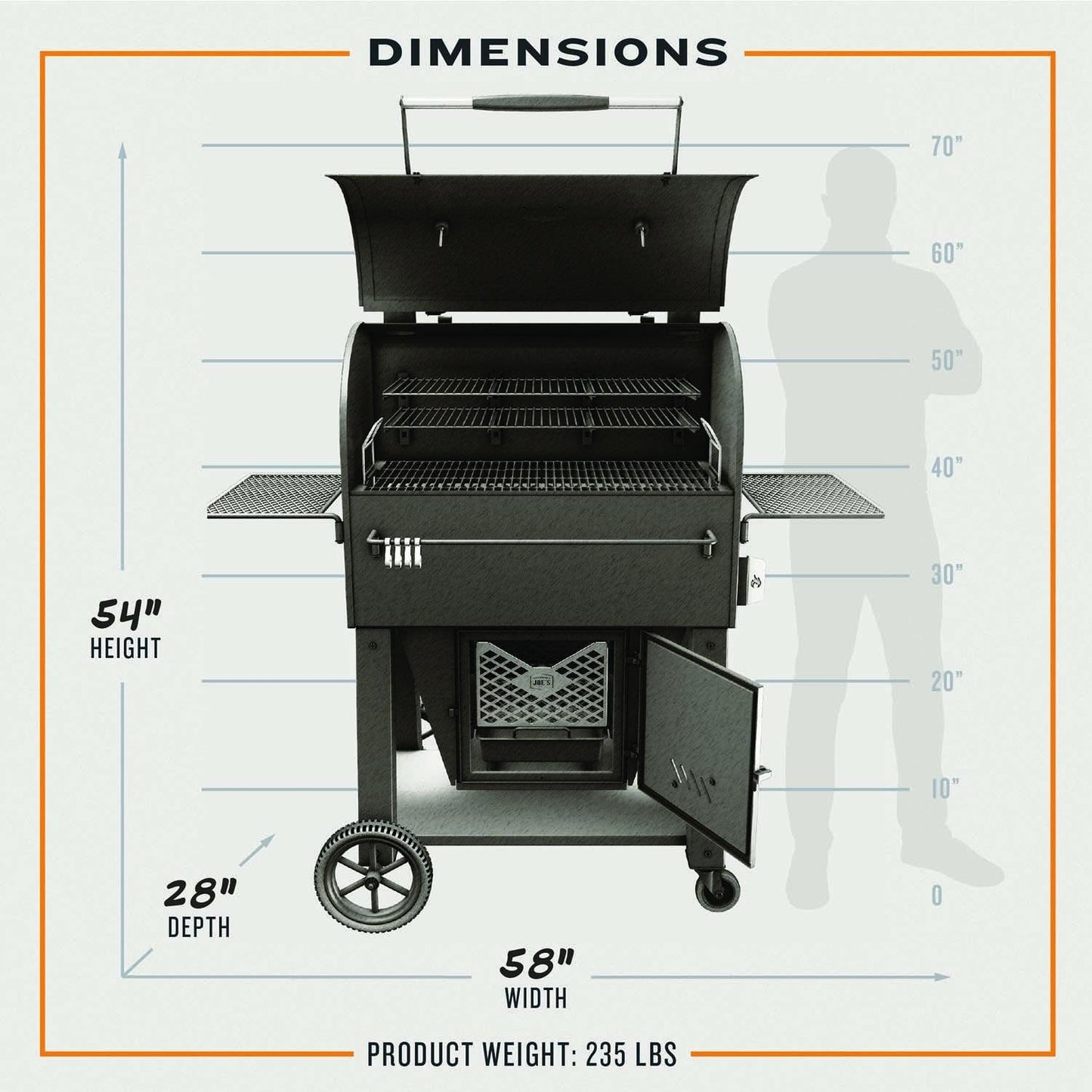 Oklahoma Joe's Marshal Centerbox Smoker - 23202164 - Image 5